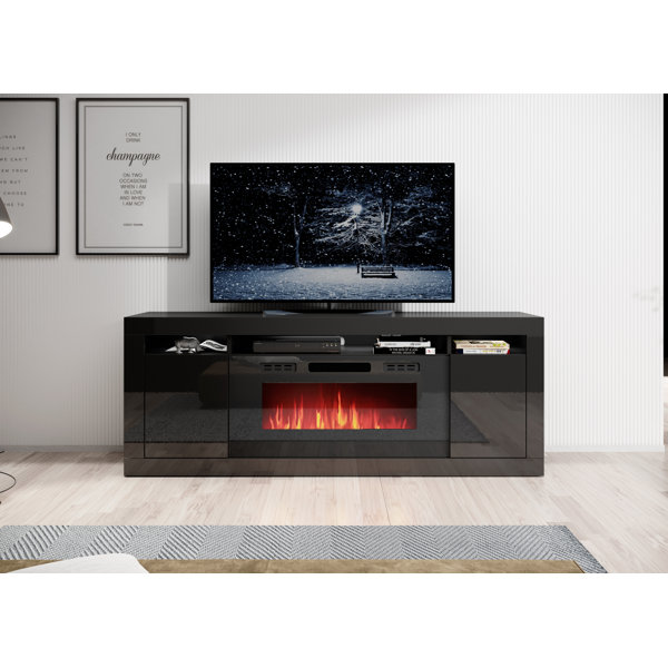 Orren Ellis Angeleque TV Stand for TVs up to 85" with Electric